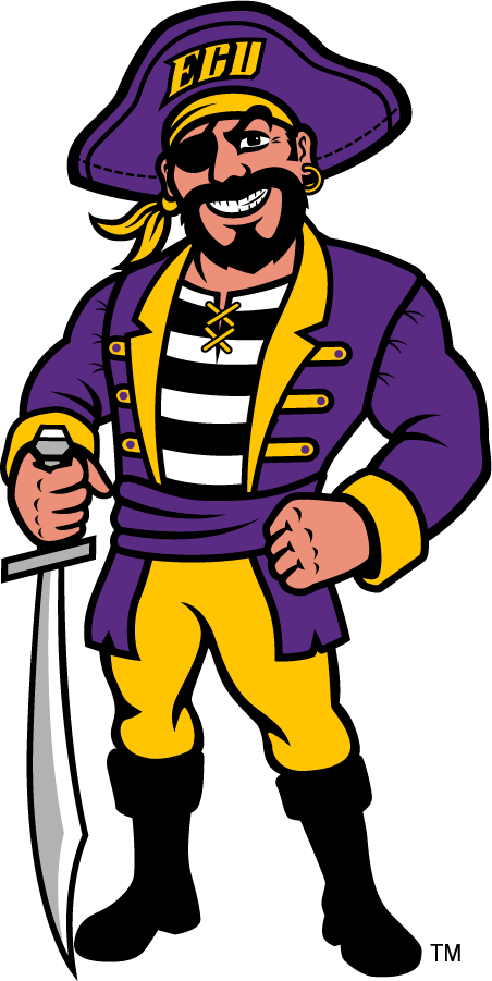 East Carolina Pirates 2009-2014 Mascot Logo t shirts iron on transfers